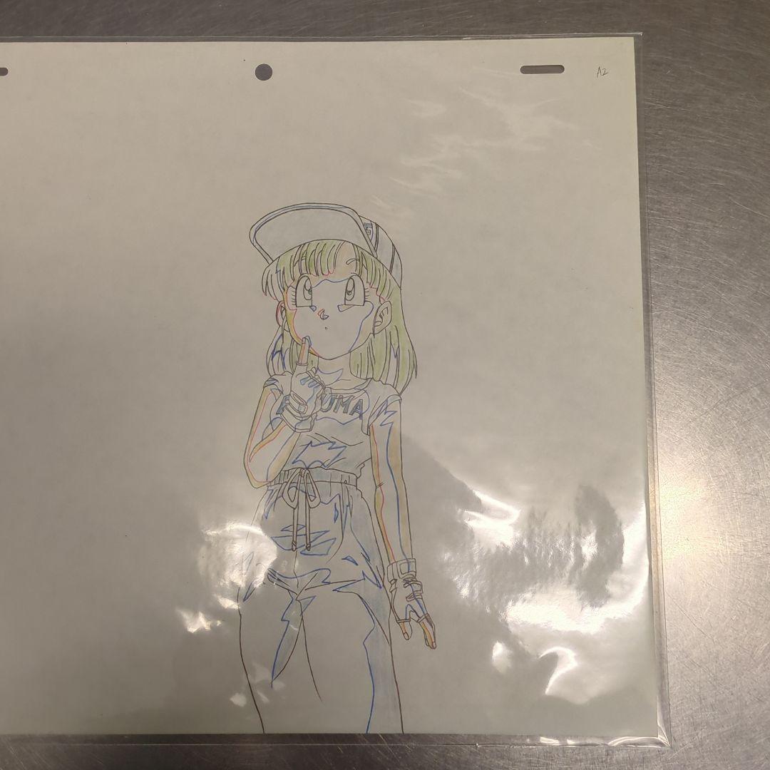 【貴重】【美品】ドラゴンボール『ブルマ』《原画・動画・レイアウト》鳥山明・東映