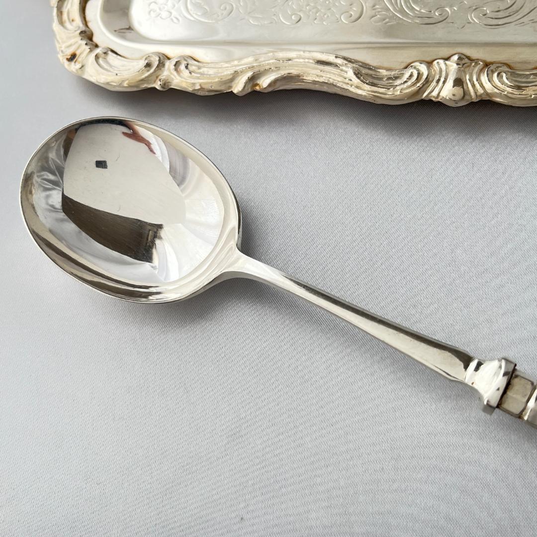 【C H Beatson】【純銀ハンドル】キングスパターン ベリースプーン