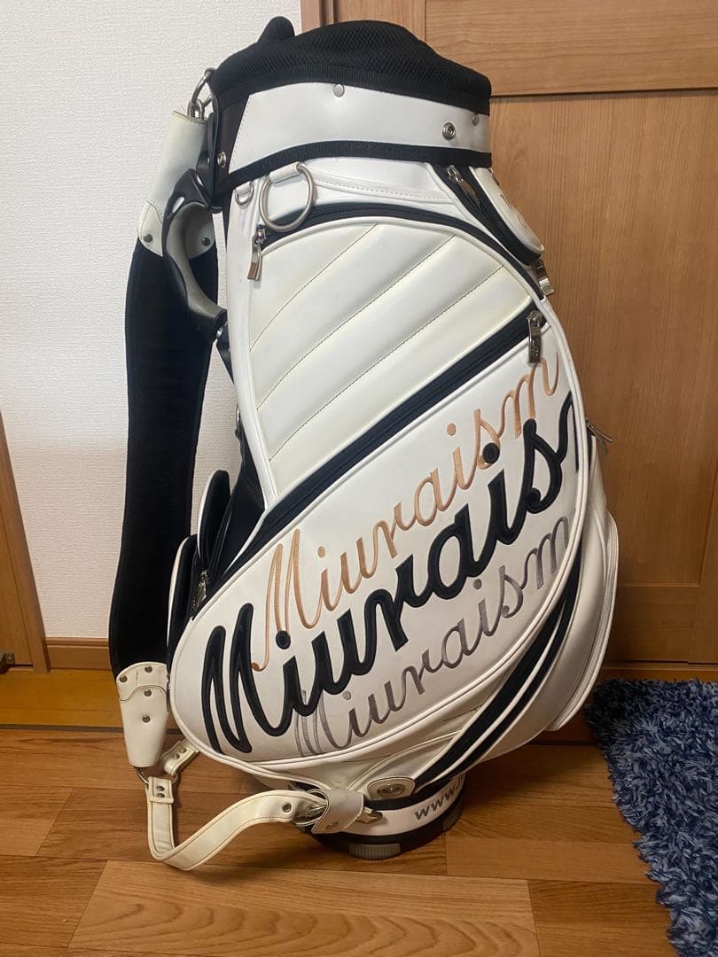 Miura キャディバッグ ホワイト/ブラック