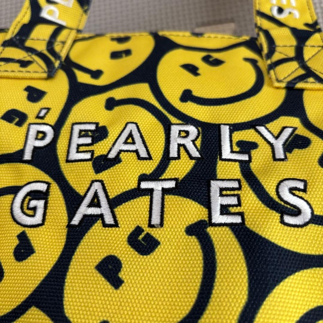 パーリーゲイツ ニコちゃん総柄 カートバッグ サンバイザー セット売り