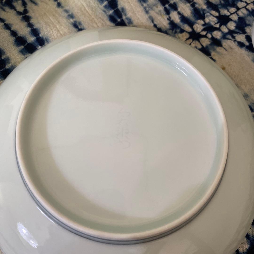 人間国宝　今泉今右衛門　色絵墨色藍色墨はじき珈琲碗