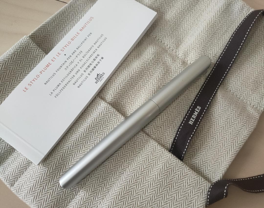 エルメス ノーチラス ボールペン シルバー 箱付
