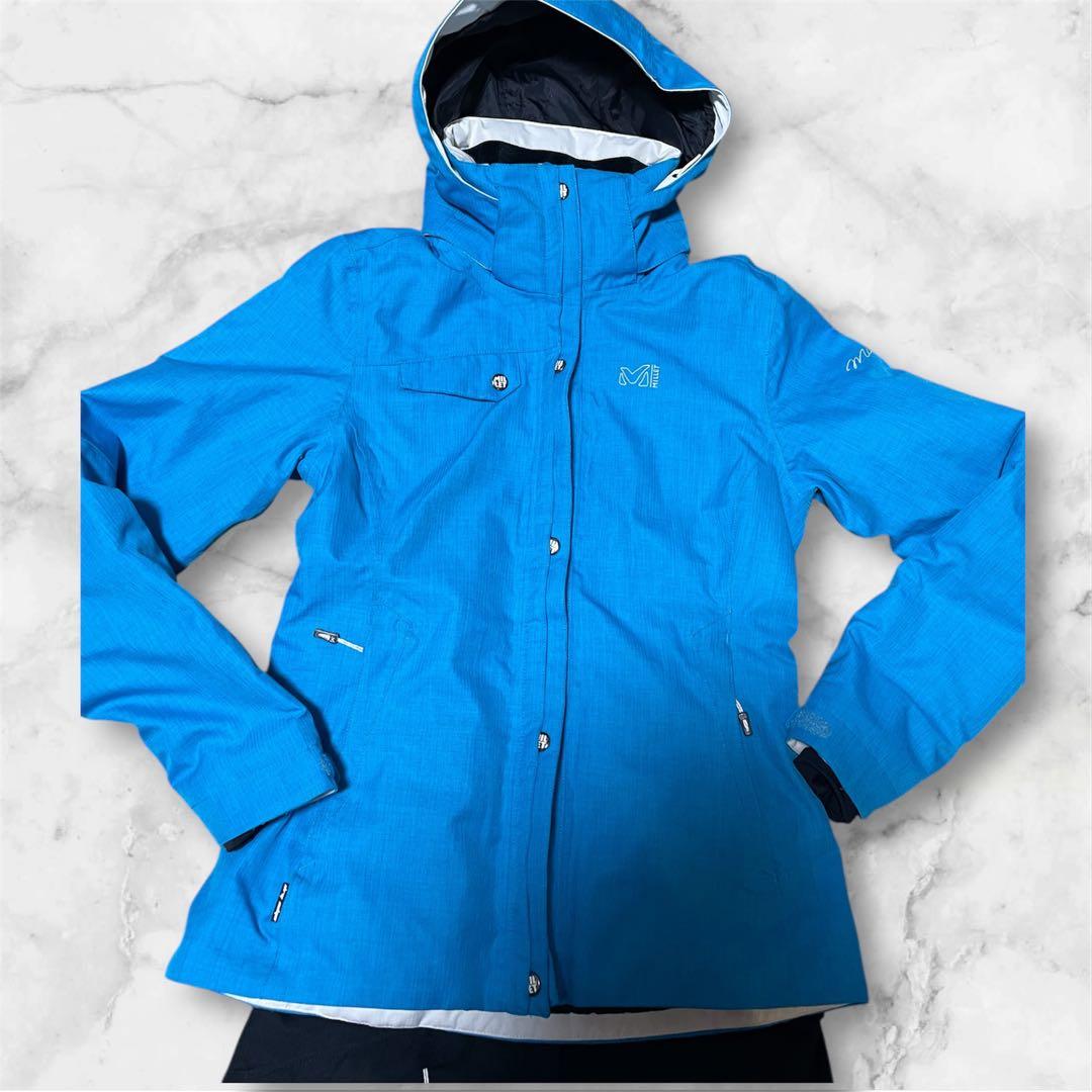 MILLET レディース スキーウェア M 上下セット ブルー 裾上げ済 防水