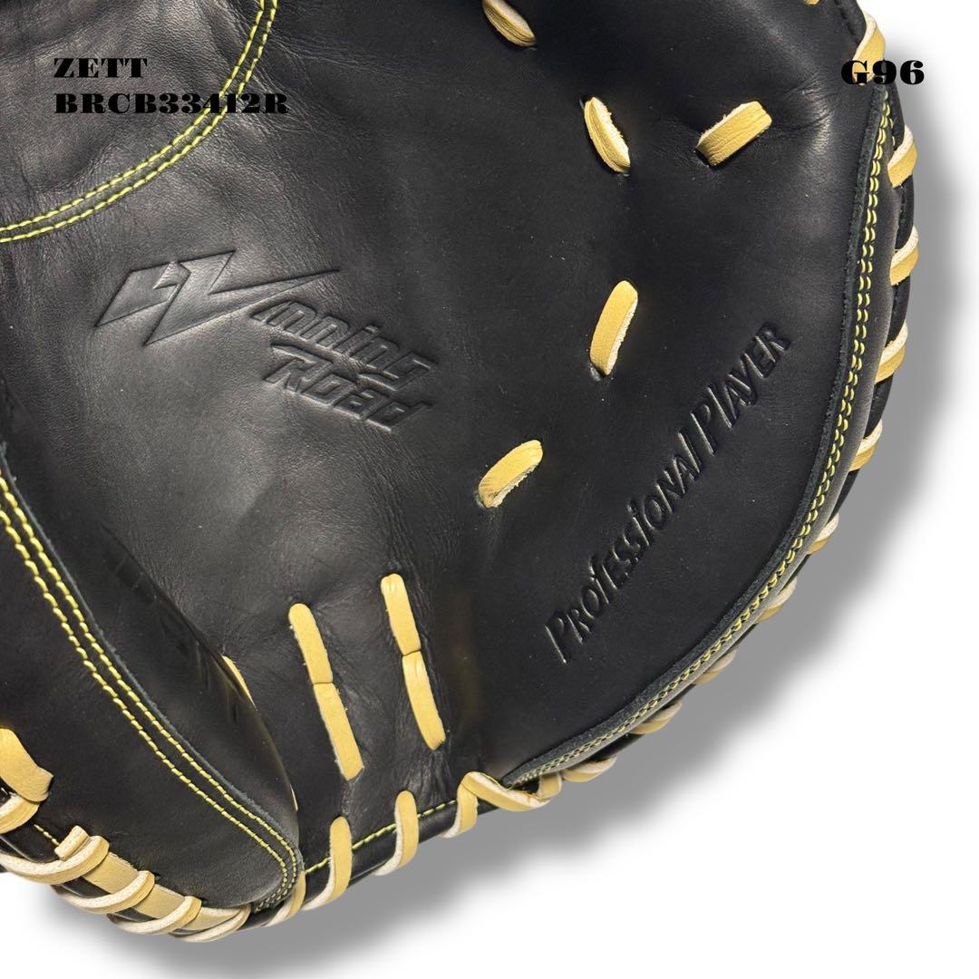未使用品！ ZETT ゼット キャッチャー ミット 右投げ用 LH 軟式 捕手