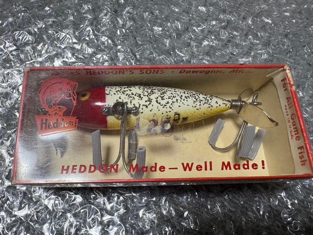 オールドヘドン　ウンデッドスプーク　1950年代　超希少　金目　HEDDON