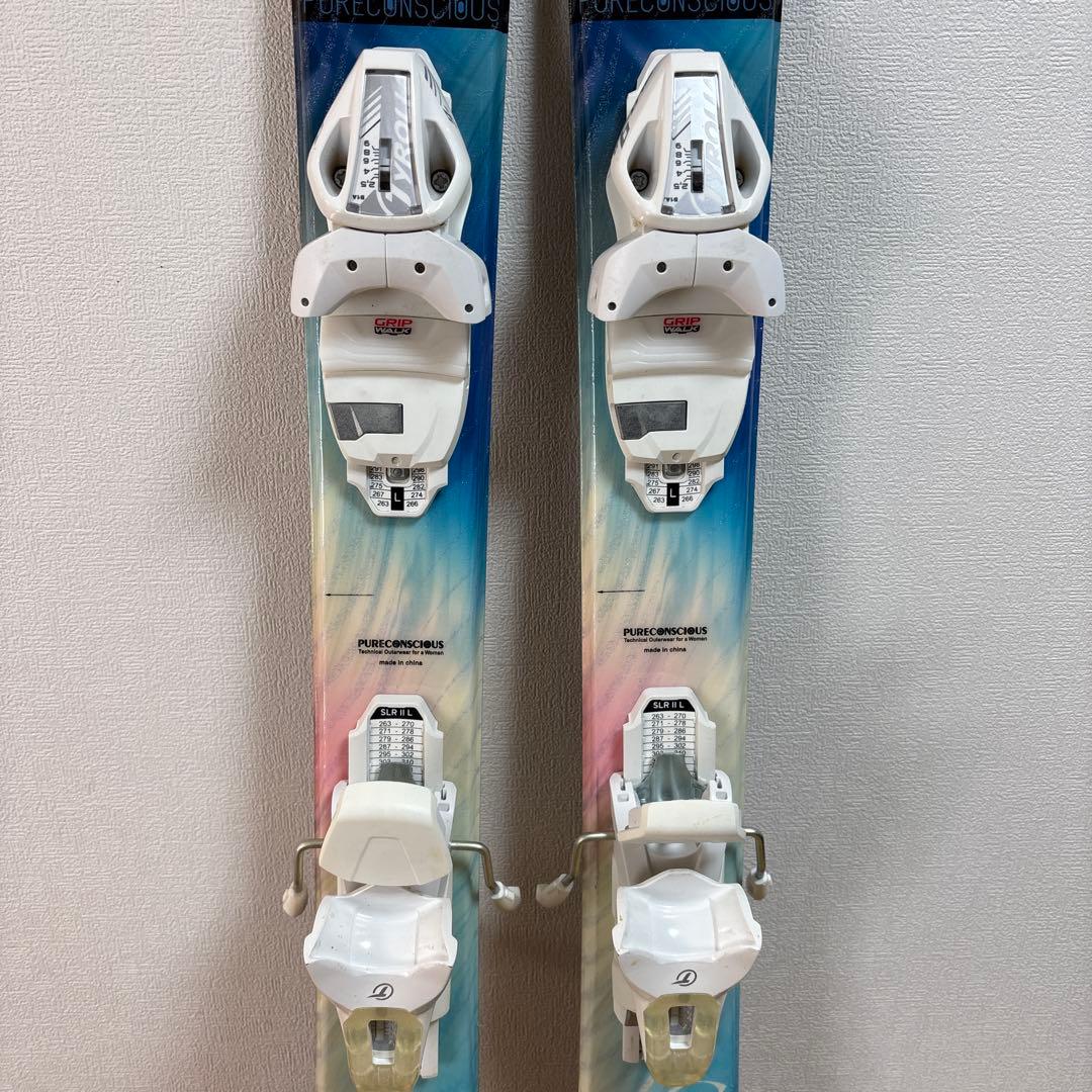 ピュアコンシャス　99cm レディースファンスキー　ショートスキー板　工具不要
