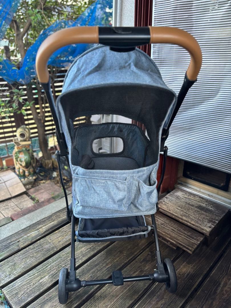 ペットパラダイスsmooca コンパクトペットカート 折り畳み デニム調