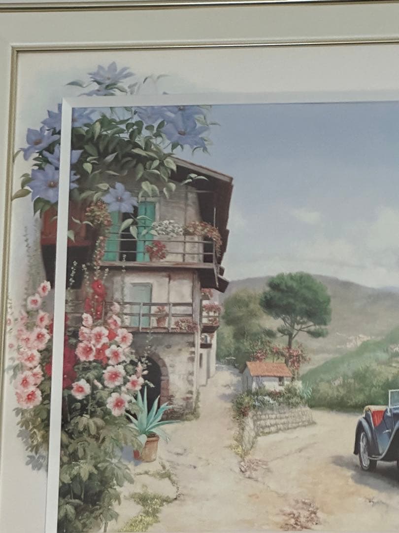 ピーター・モッツ 絵 69×82 絵画 アンティーク 芸術品 芸術 油絵 油彩