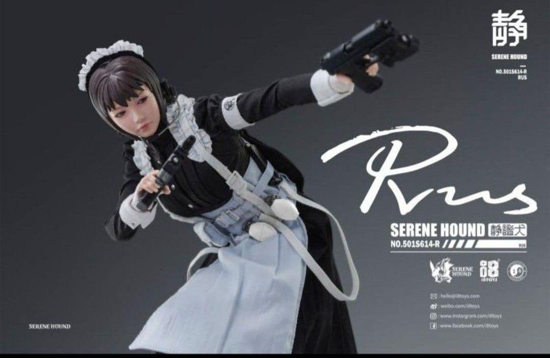 新品　1/6　女性アクションフィギュア　Rus　メイド　i8Toys　眼球可動