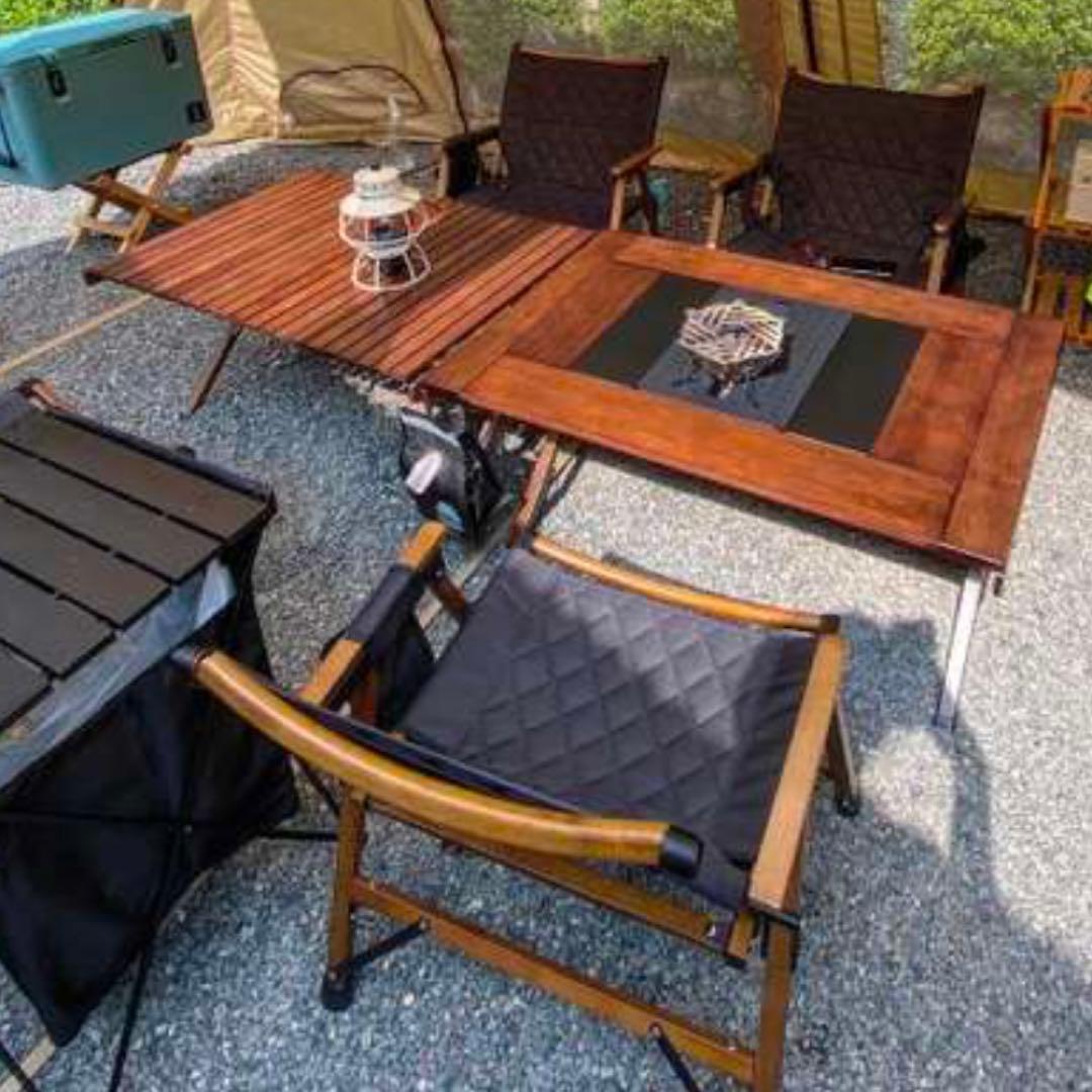 WAQ Folding Wood Chair ウッドチェア カーミットチェア 黒