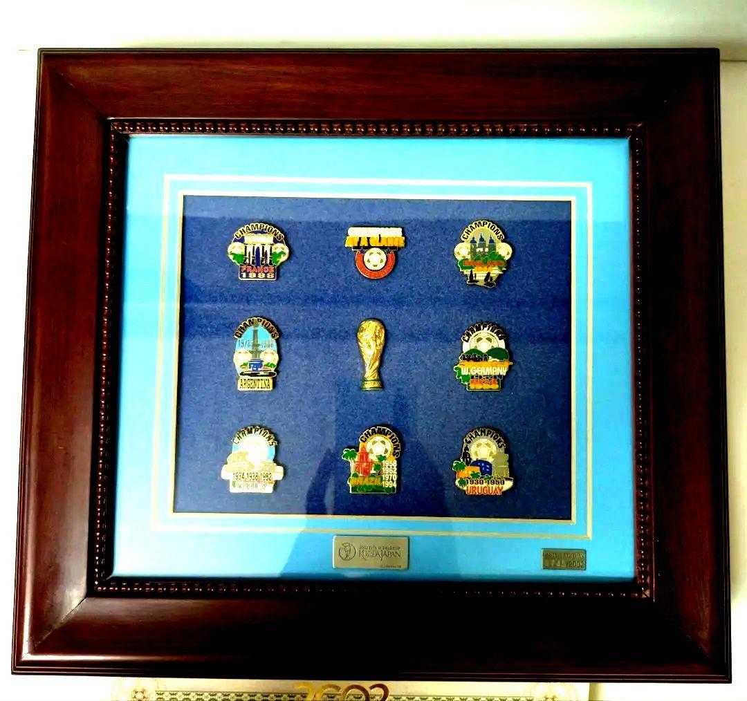 証明書付き限定品　FIFA WORLD CUP 優勝国ピンバッジセット　刻印あり