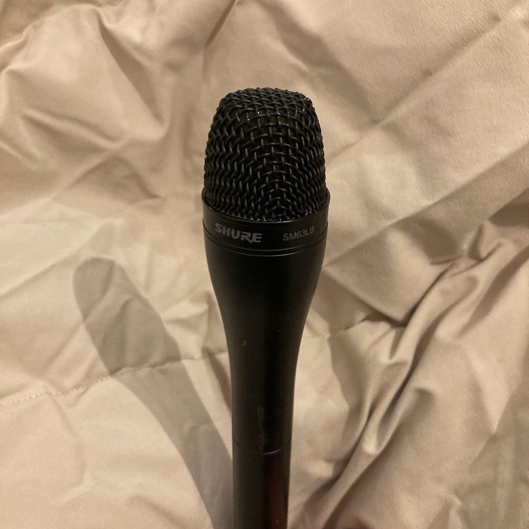 SHURE SM63LB　ダイナミックマイク ブラック