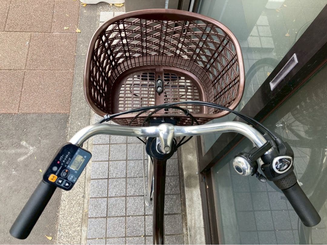 中古電動自転車 パナソニック ビビDX 26インチ　ブラウン 横浜 №3696