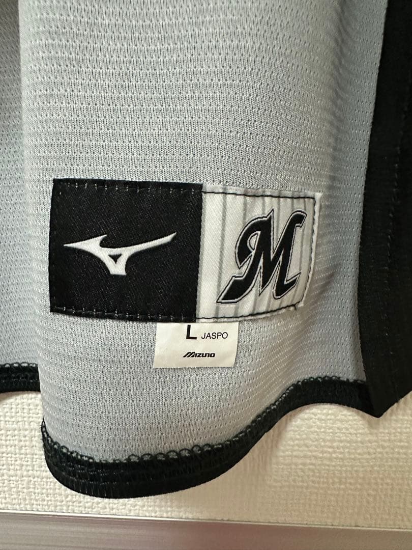 千葉ロッテマリーンズL 鈴木昭太47レプリカユニフォームBSW2025ブラサマ黒