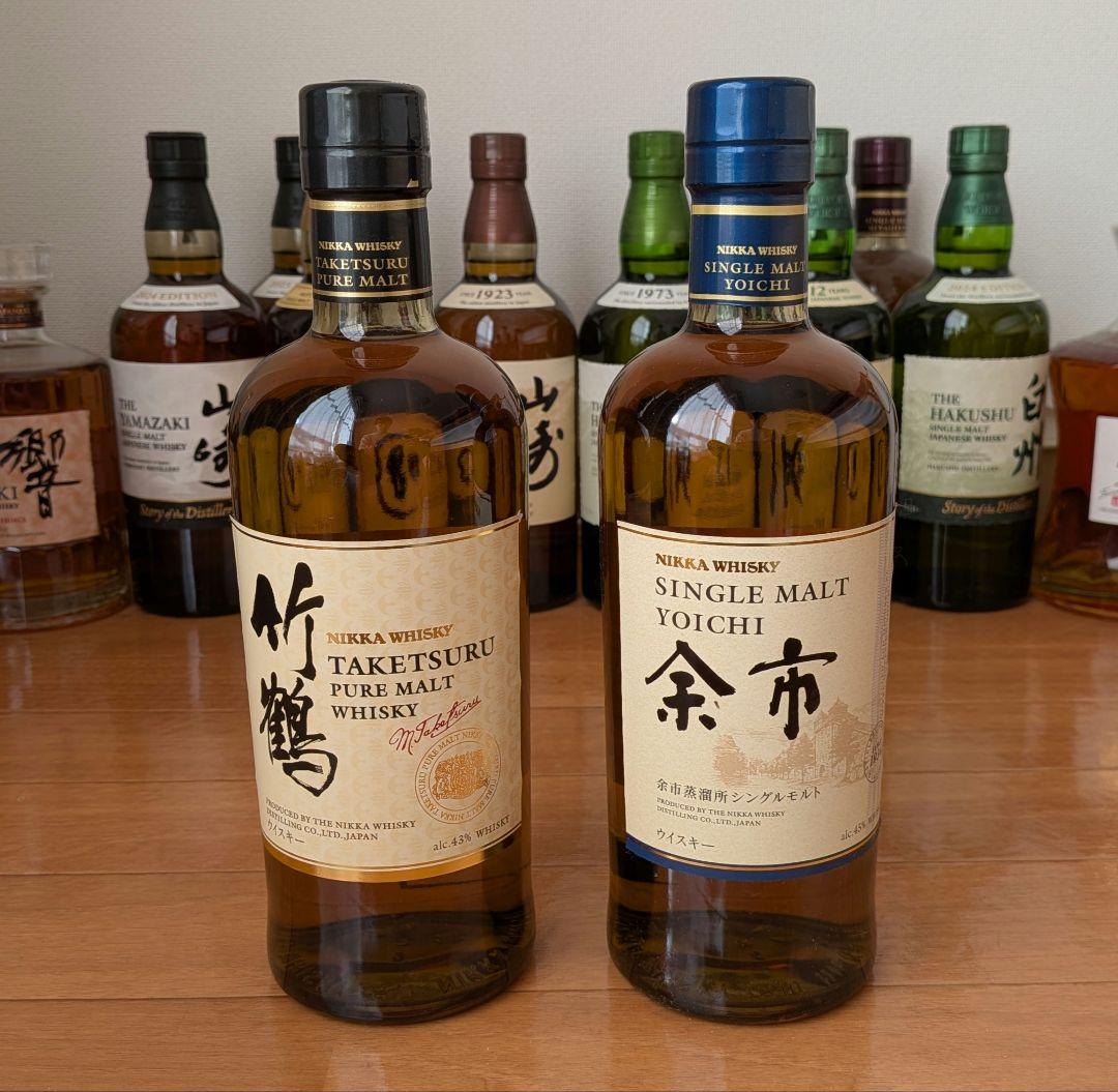 【新品】ニッカ 竹鶴 & 余市 ウイスキー2本セット