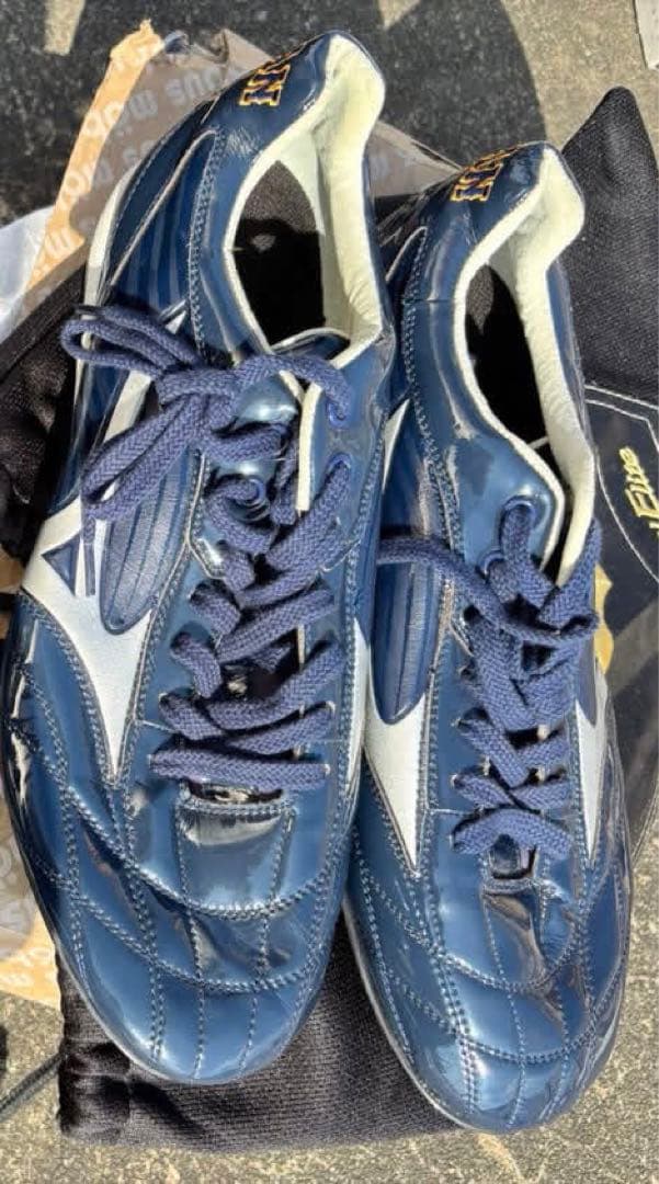 プロ支給品 侍ジャパン WBC Mizuno スパイク ネイビー 日本代表