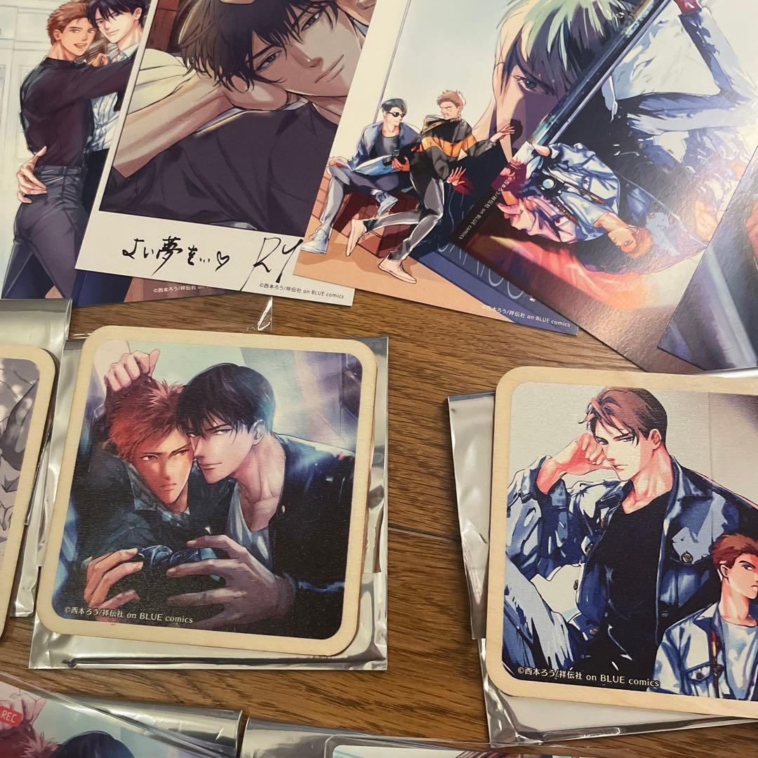 このキスは記事にできない　西本ろう　池袋虜　コラボ　コースター ポストカード