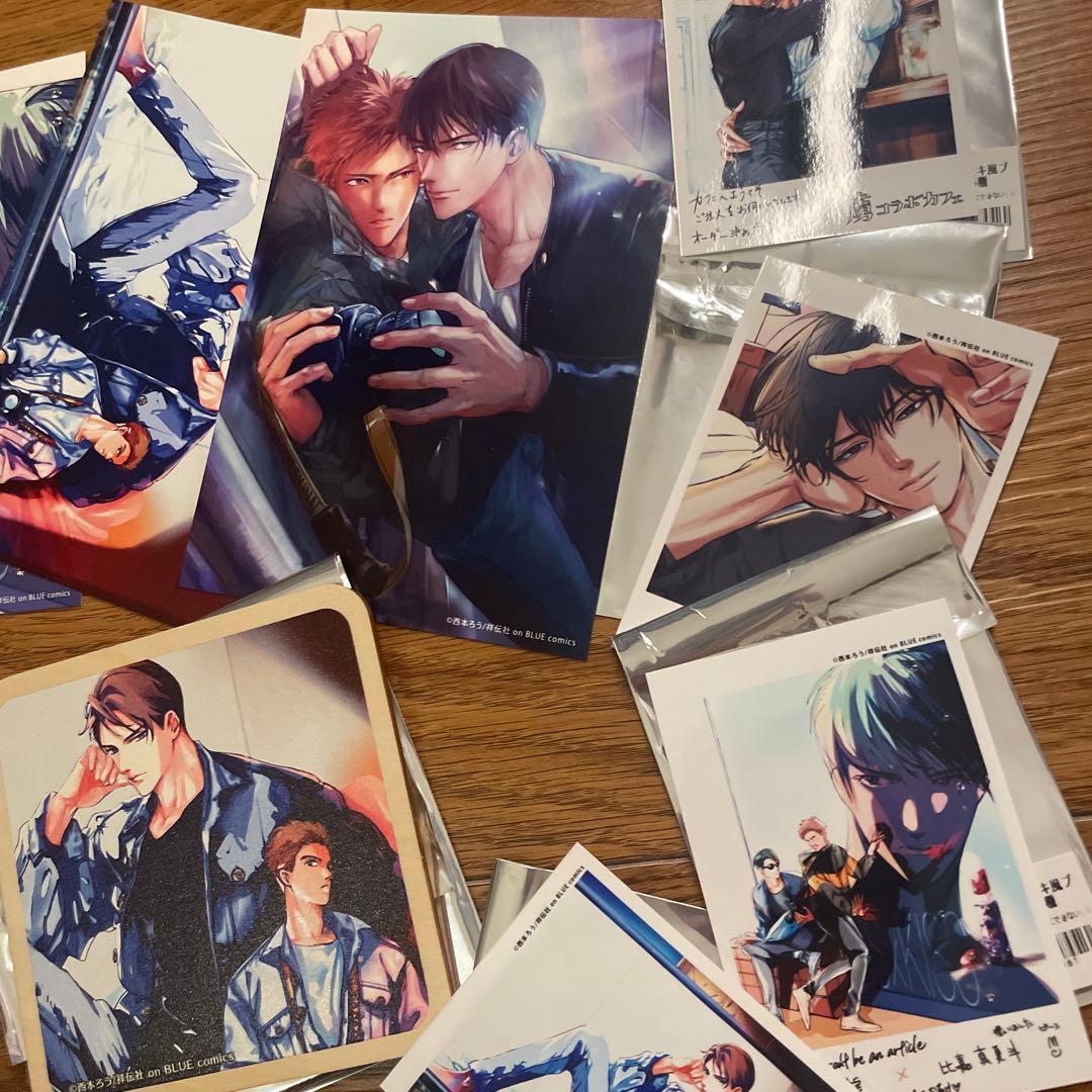 このキスは記事にできない　西本ろう　池袋虜　コラボ　コースター ポストカード