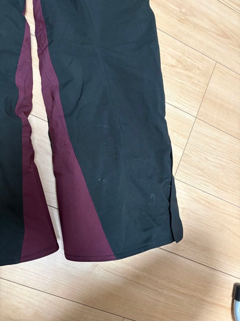 Mizuno ミズノ　スキーウェア　パンツのみ　L 黒 ワインレッド