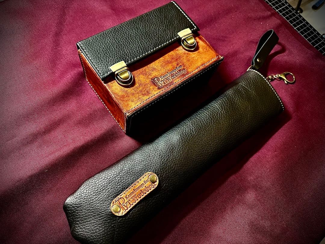 2月SALE品！Pvt.Workshop極CL　本革　デッキケース&ハーフプレマ