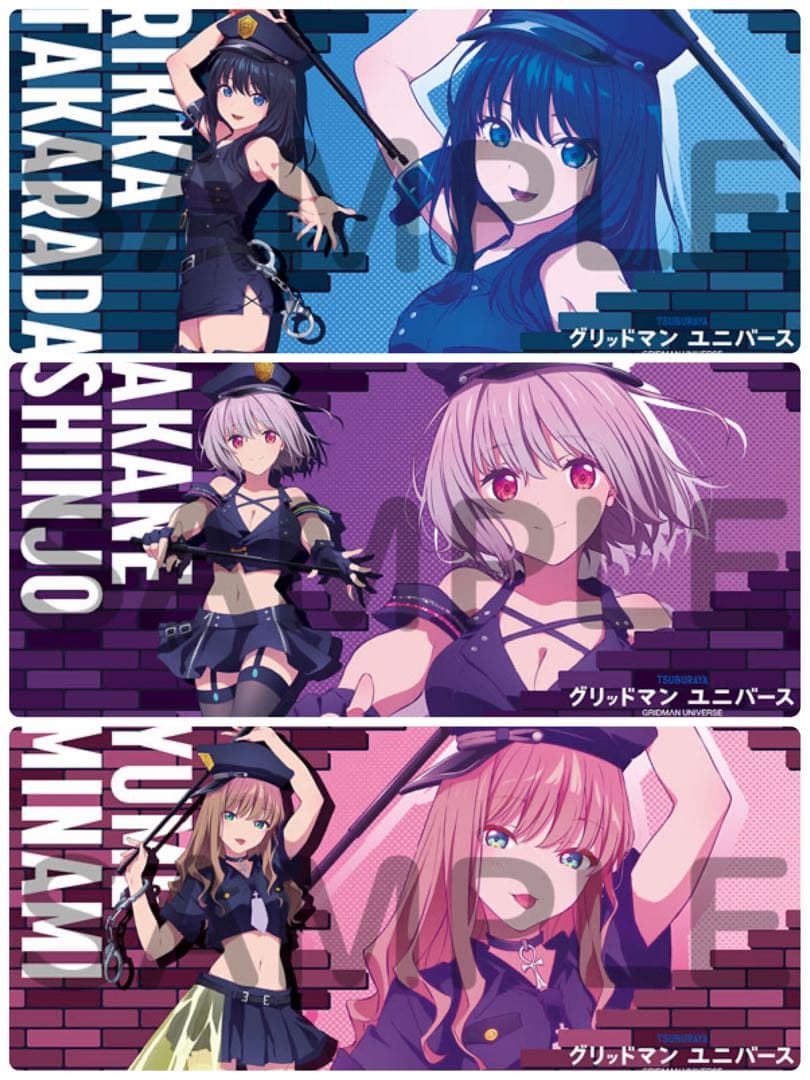 【最安値】 グリッドマンユニバース ラバーデスクマット 3種 あみあみ限定販売