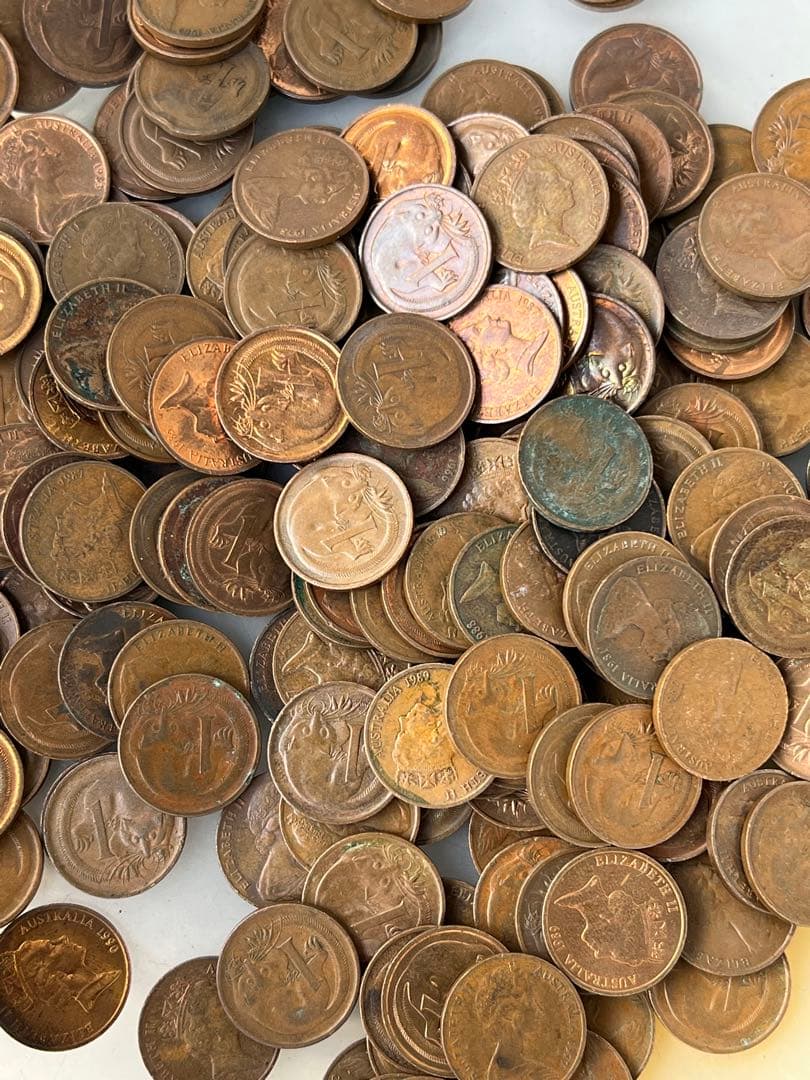 3557【オーストラリア】1セント　硬貨　　古銭　100枚セット