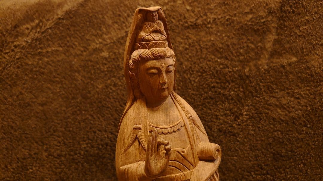 観音　観音様　井波彫刻　井波　仏教美術　仏教　江戸期　一体