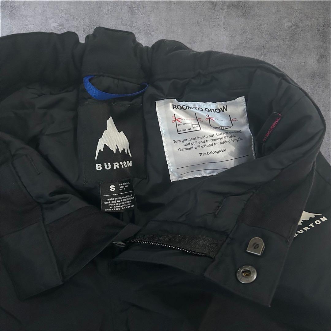 キッズ　BURTON スノーウェア上下セット 130 S 花柄 撥水 防寒