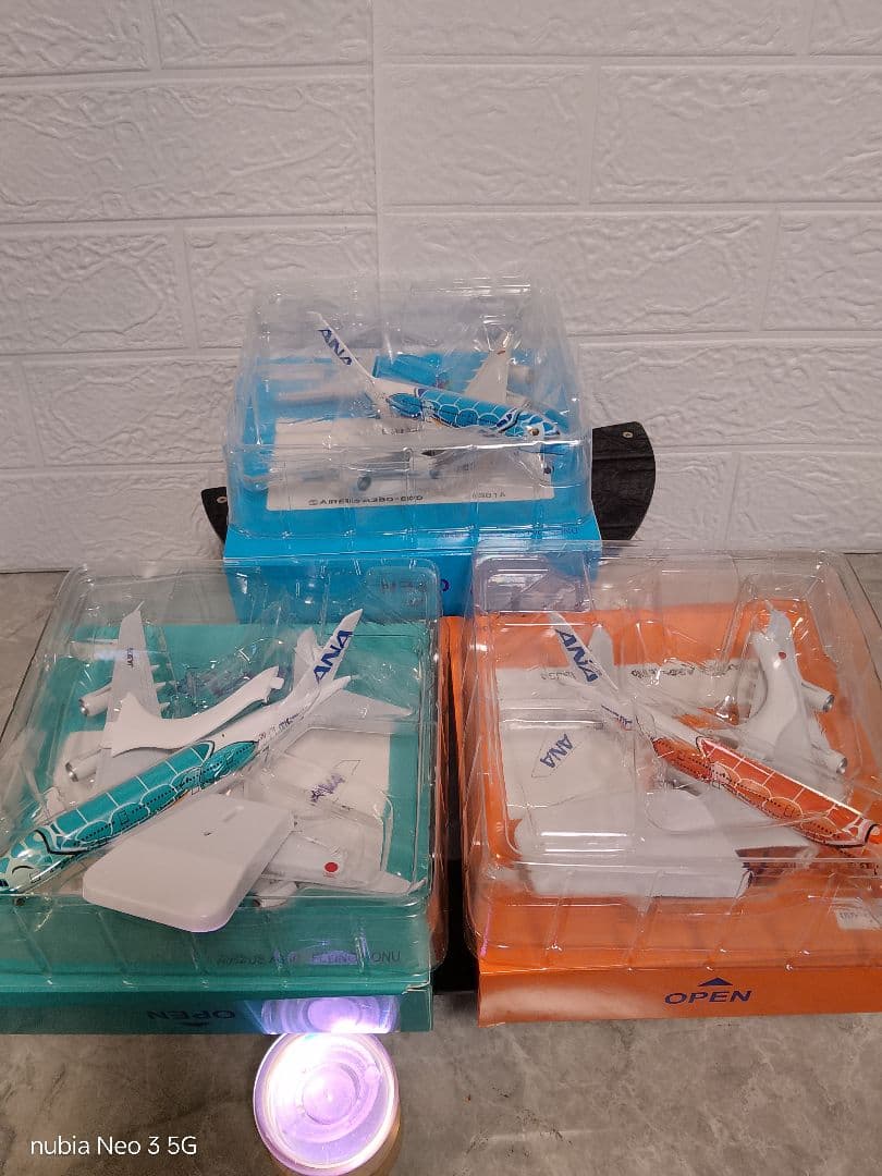 ③NEW！AirbusA380✕３、フルコンプリート1/350 20cm