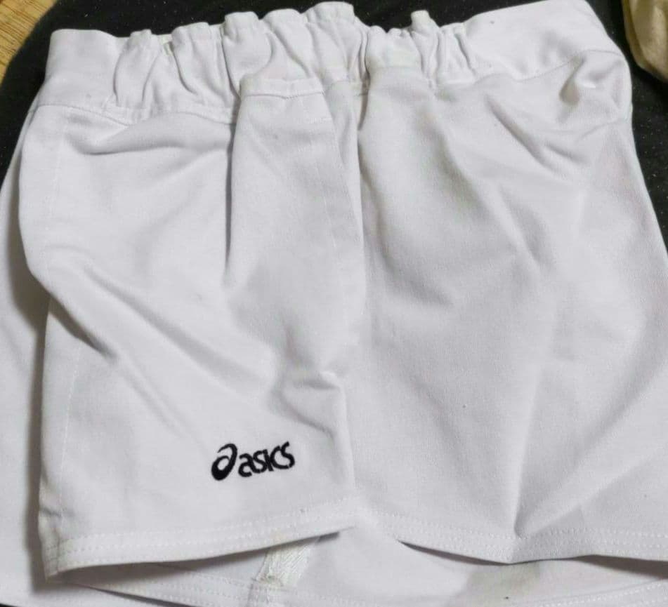 asics 白 ラグビーパンツ イングランド型