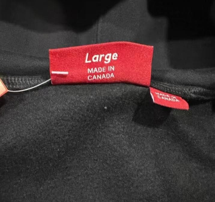 ブラック ダブルフード ジップアップパーカー M