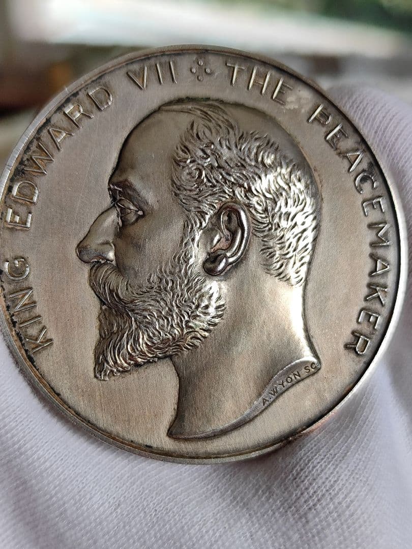 希少1906 イギリス ロンドン 列国議会同盟会議 銀貨大型 シルバーメダル