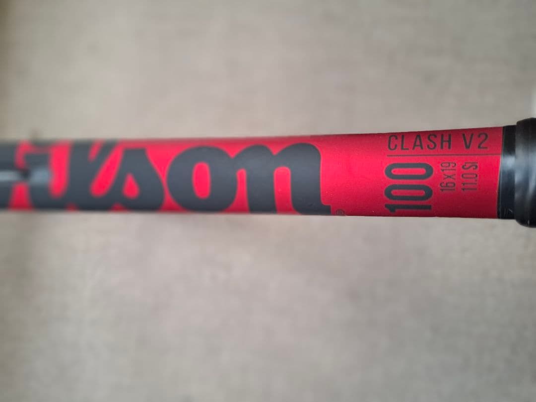 Wilson CLASH テニスラケット レッド