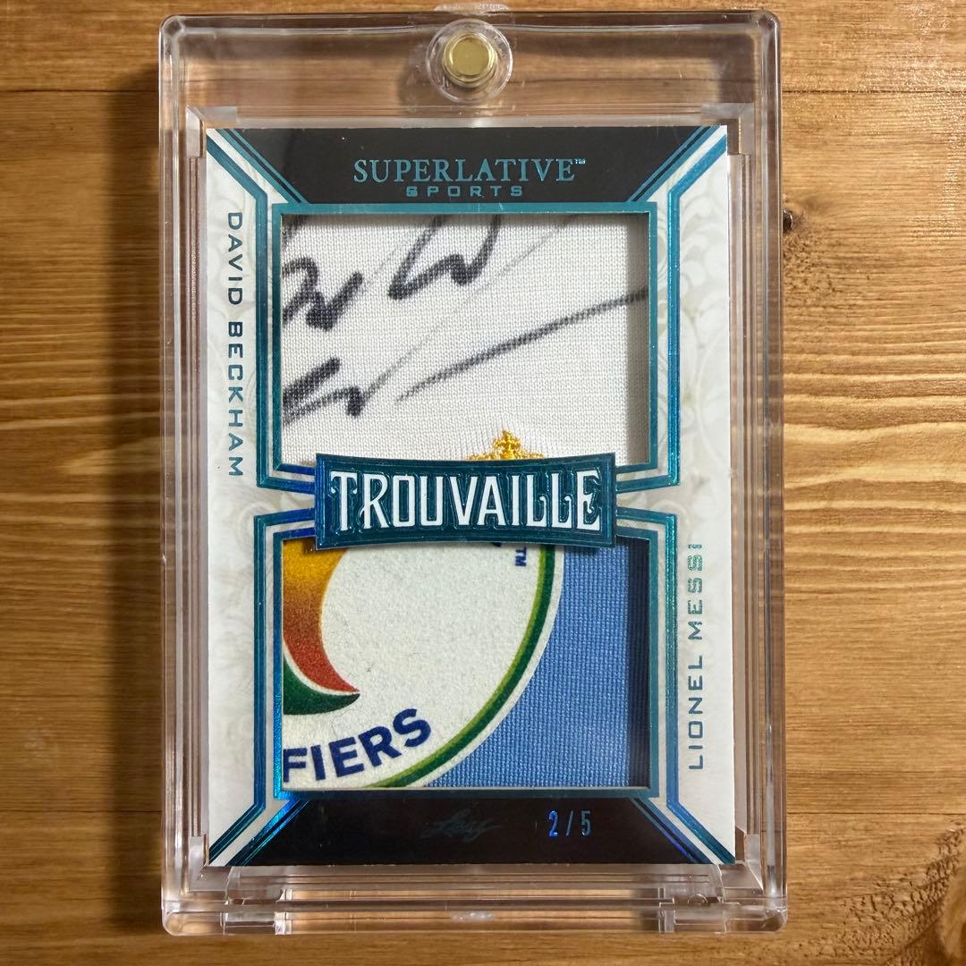 メッシ & デビッド・ベッカム 2020 Leaf ジャージ 直筆サイン