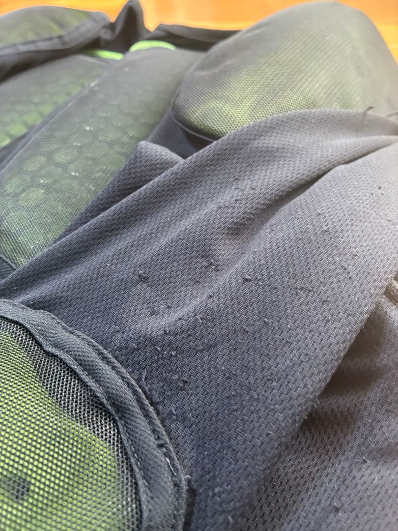 鎧武者　Lサイズ　YOROI プロテクター付きジャケット 黒/緑