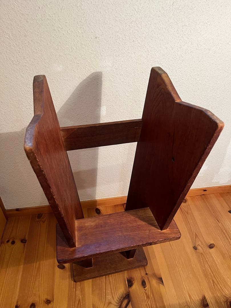 アンティーク　昭和レトロ　ヴィンテージ 木製　踏み台　ステップ　ラダー