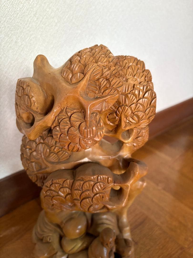 木彫り　木製　置物