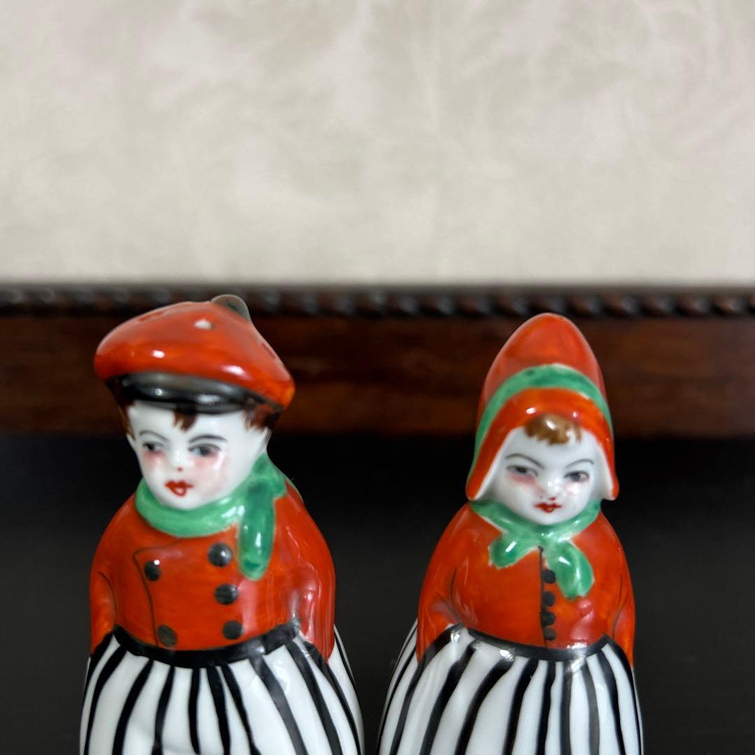 オールドノリタケ　ダッチ人形　 ソルト&ペッパー　4点セット