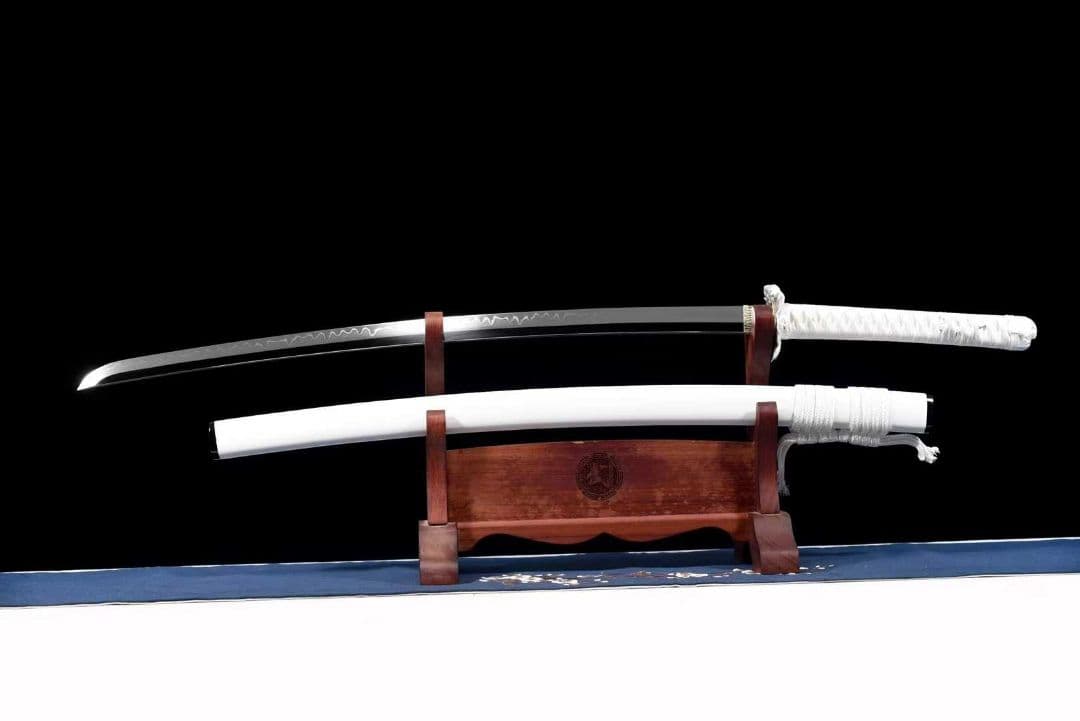 【白月魁】古兵器 刀装具 日本刀　模造刀 居合刀 武士道 鑑賞用 美術刀 贈り物