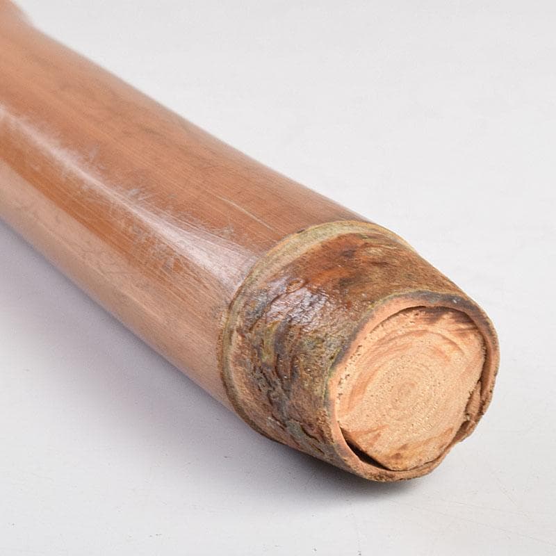 古竹　吉明刀　人物鼠彫　杖　長さ約87cm　V　R9068