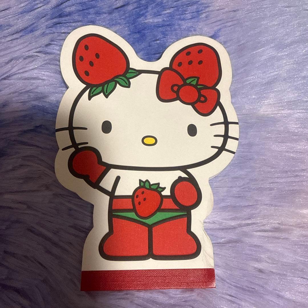 ハローキティ いちご型メモ帳