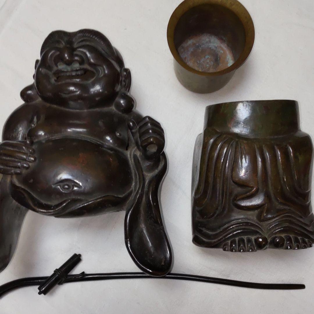 古銅大笑い布袋香炉/江戸時代