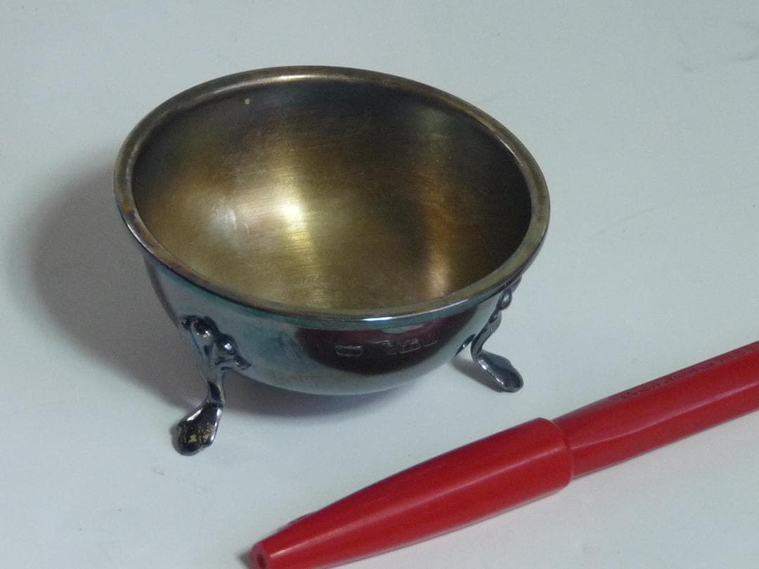 マッピン＆ウェッブ シルバー925　49.5g 脚付き金属ボウル