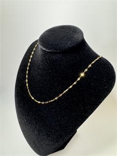 K18ゴールド ツイストチェーン ネックレス即日発送