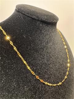 K18ゴールド ツイストチェーン ネックレス即日発送