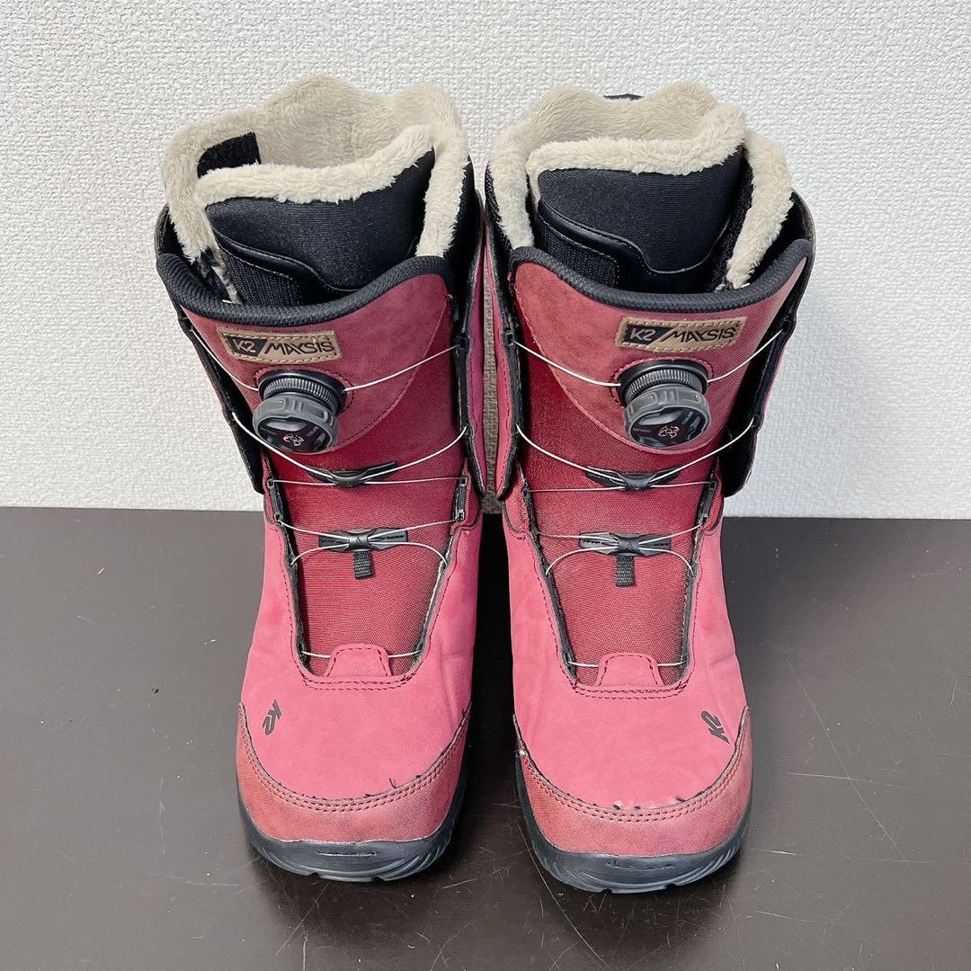 極美品 K2 MAYSISスノーボードブーツ27cmダブルBOAメイシス レッド