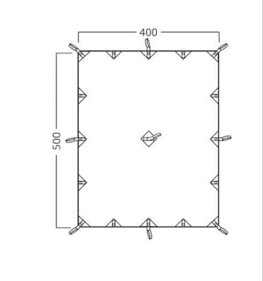 norDISK タープ 500x400cm ベージュ