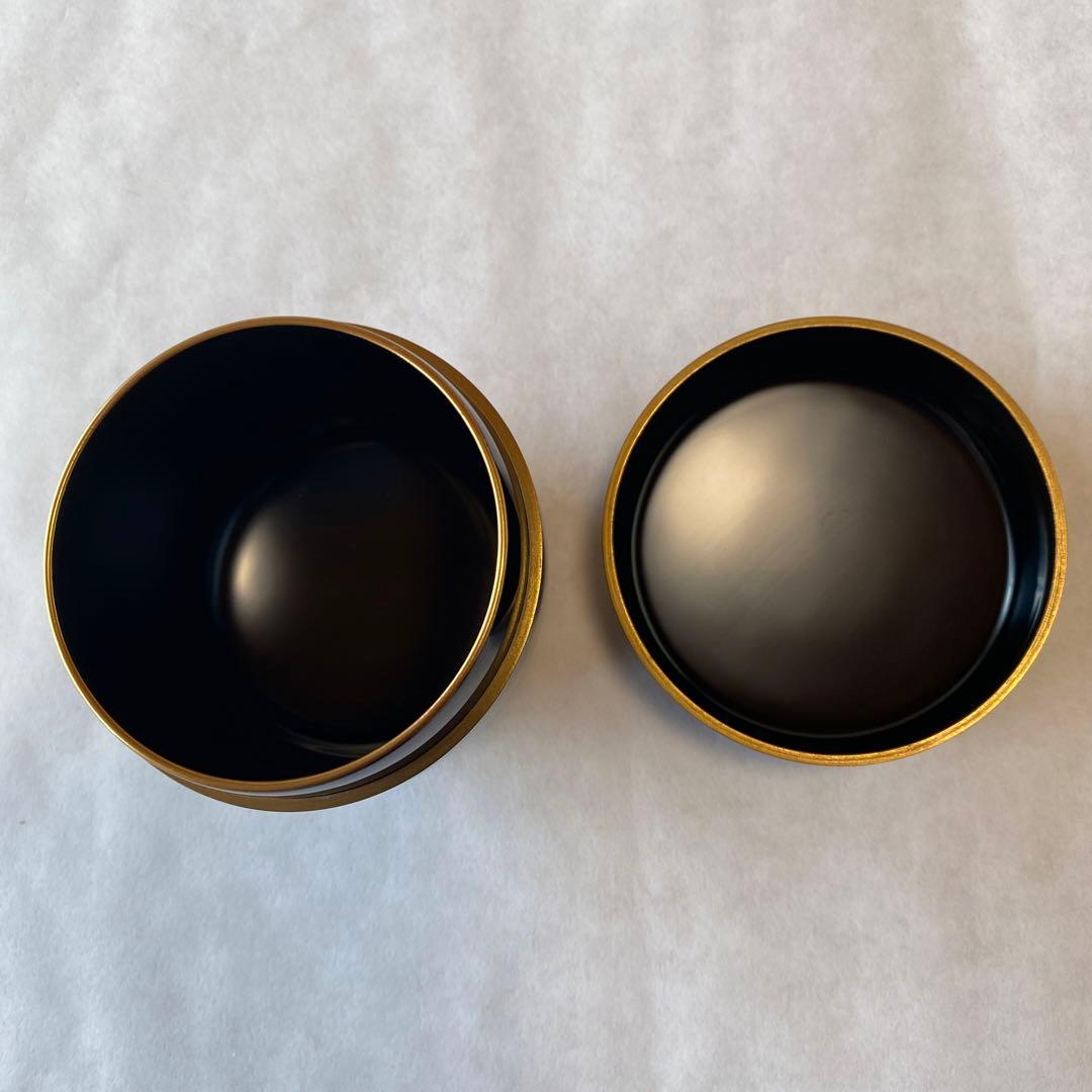 利休好写菊蒔絵黒大棗