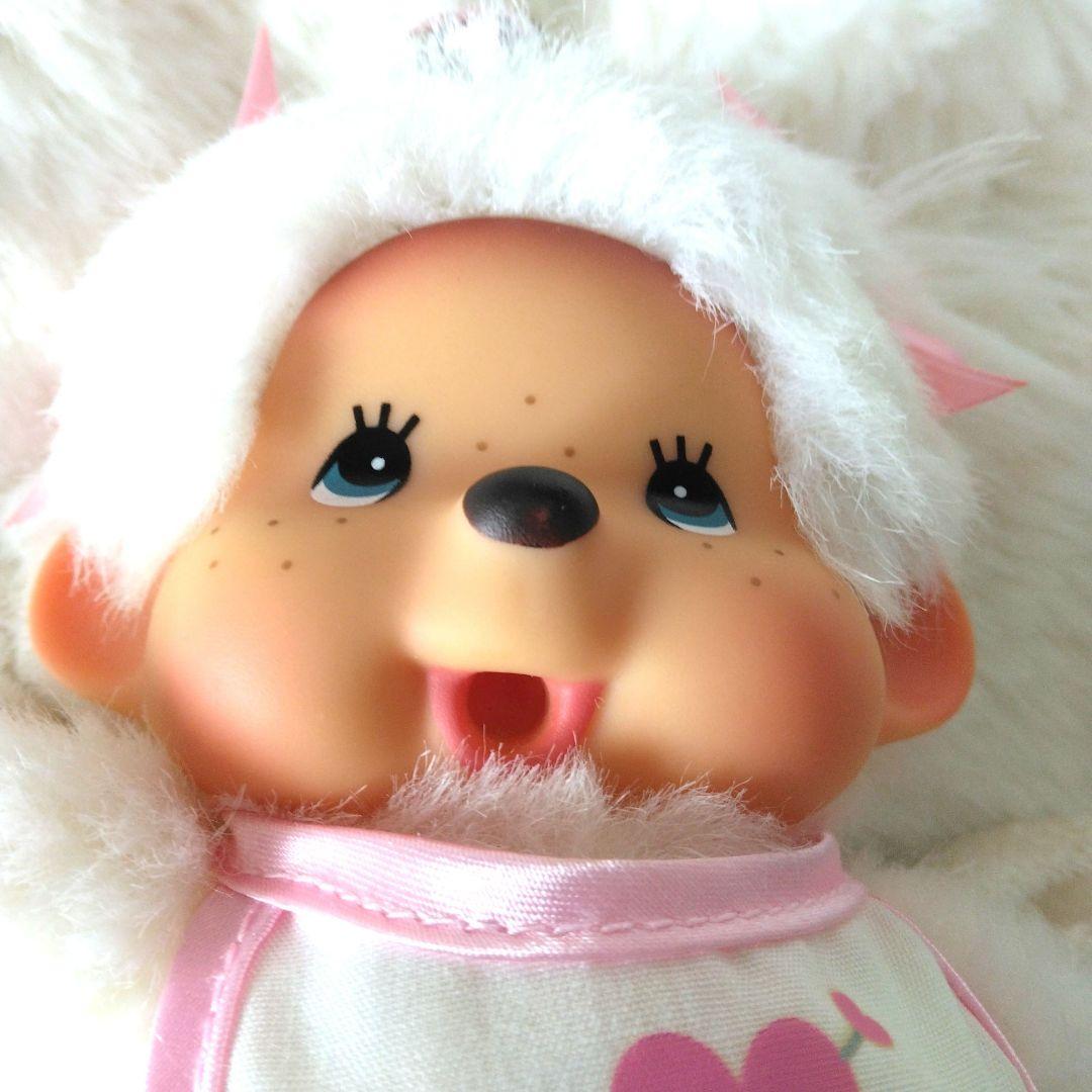 平成レトロ　天使　モンチッチ　女の子　S　ぬいぐるみ　セキグチ　天使　白