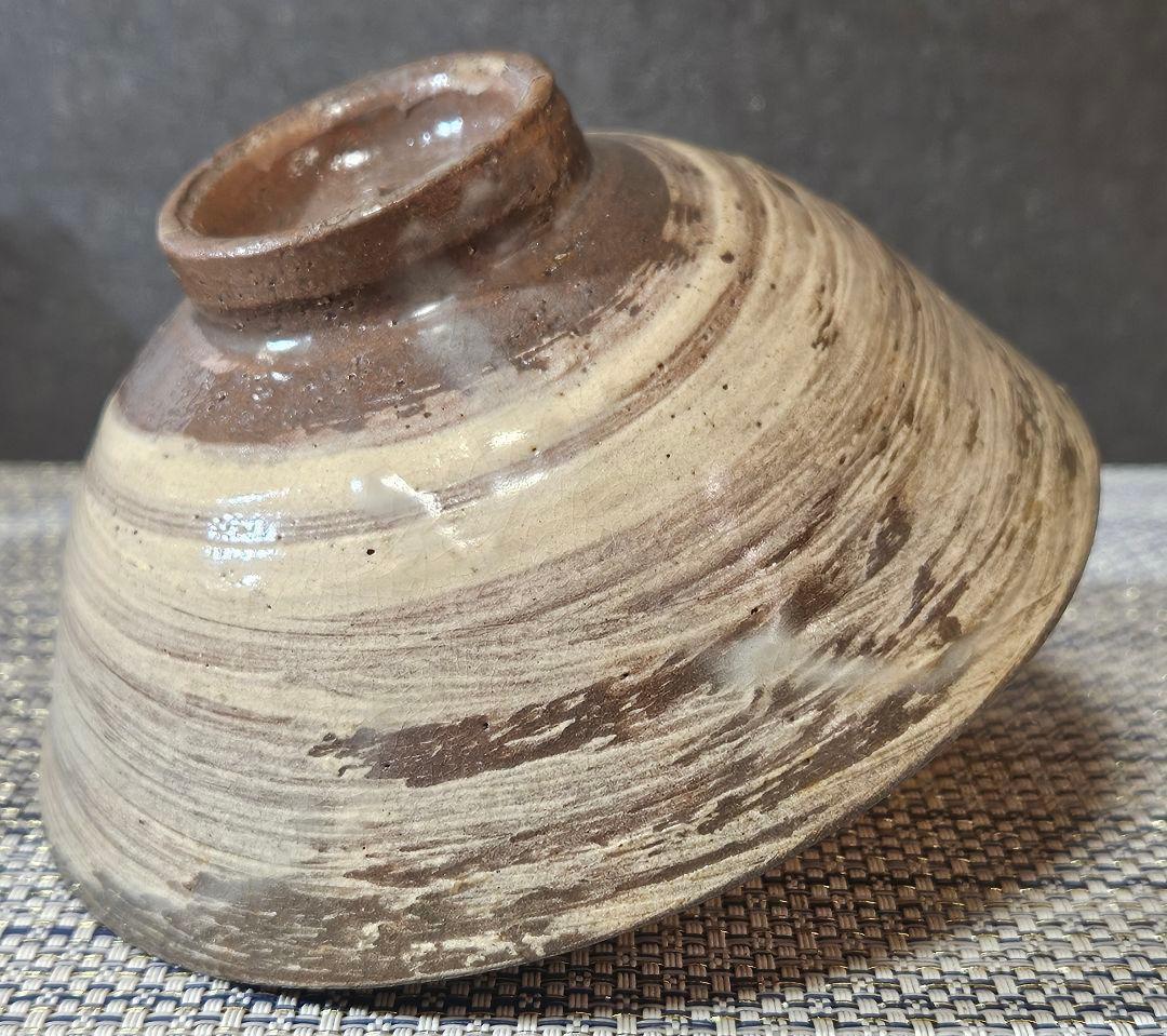 【名碗❗】朝鮮古美術　朝鮮古陶磁　韓国古陶磁器　李朝花三島　刷毛目　茶碗　茶道具